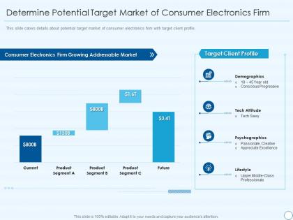Ce devices firm investor funding elevator determine potential target market of consumer electronics firm