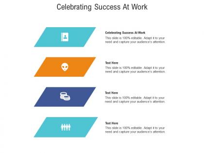 Celebrating success at work ppt powerpoint presentation icon summary cpb