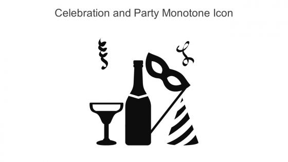 Celebration And Party Monotone Icon In Powerpoint Pptx Png And Editable Eps Format