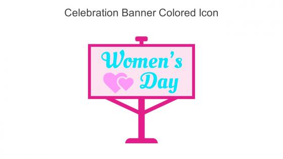 Celebration Banner Colored Icon In Powerpoint Pptx Png And Editable Eps Format