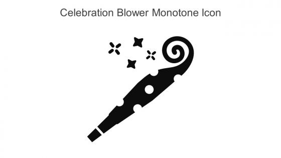 Celebration Blower Monotone Icon In Powerpoint Pptx Png And Editable Eps Format
