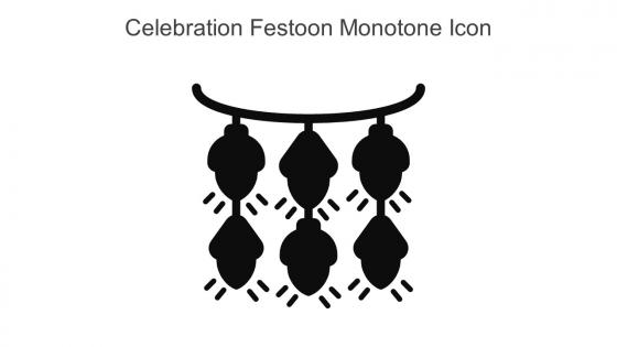 Celebration Festoon Monotone Icon In Powerpoint Pptx Png And Editable Eps Format