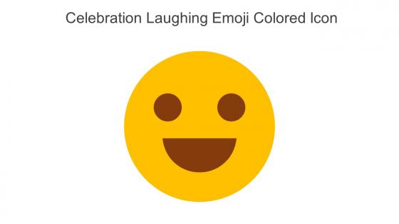 Celebration Laughing Emoji Colored Icon In Powerpoint Pptx Png And Editable Eps Format