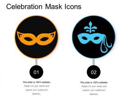 Celebration mask icons