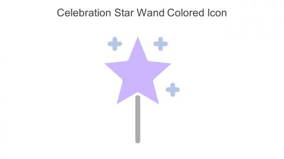 Celebration Star Wand Colored Icon In Powerpoint Pptx Png And Editable Eps Format