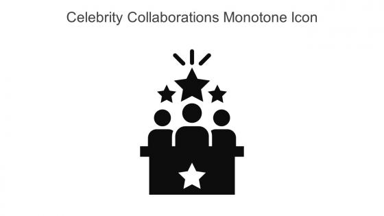 Celebrity Collaborations Monotone Icon In Powerpoint Pptx Png And Editable Eps Format