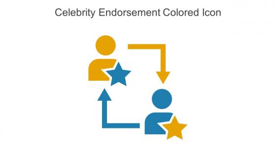 Celebrity Endorsement Colored Icon In Powerpoint Pptx Png And Editable Eps Format