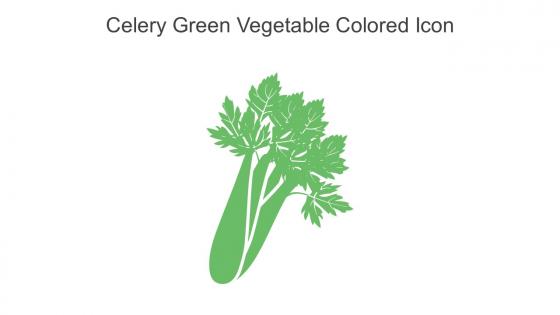 Celery Green Vegetable Colored Icon In Powerpoint Pptx Png And Editable Eps Format