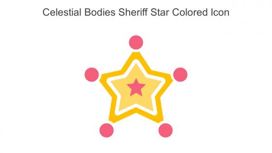 Celestial Bodies Sheriff Star Colored Icon In Powerpoint Pptx Png And Editable Eps Format