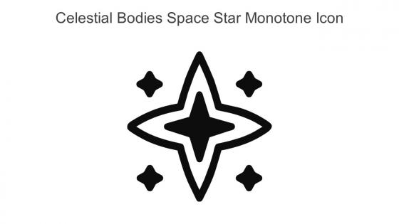 Celestial Bodies Space Star Monotone Icon In Powerpoint Pptx Png And Editable Eps Format