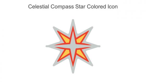 Celestial Compass Star Colored Icon In Powerpoint Pptx Png And Editable Eps Format