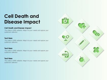 Cell death and disease impact ppt powerpoint presentation outline brochure