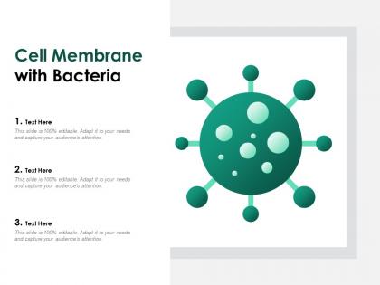 Cell membrane with bacteria