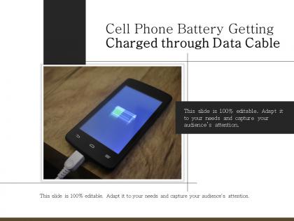 Cell phone battery getting charged through data cable