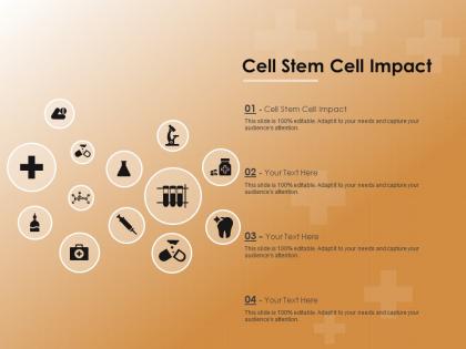 Cell stem cell impact ppt powerpoint presentation icon structure