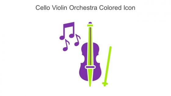 Cello Violin Orchestra Colored Icon In Powerpoint Pptx Png And Editable Eps Format