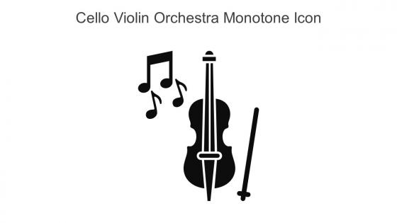 Cello Violin Orchestra Monotone Icon In Powerpoint Pptx Png And Editable Eps Format