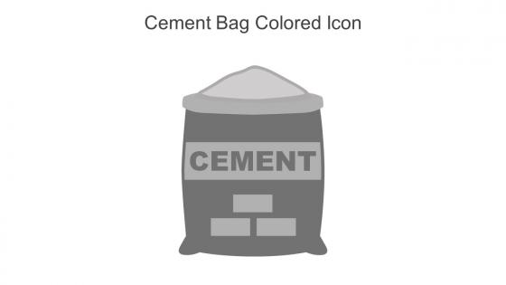 Cement Bag Colored Icon In Powerpoint Pptx Png And Editable Eps Format