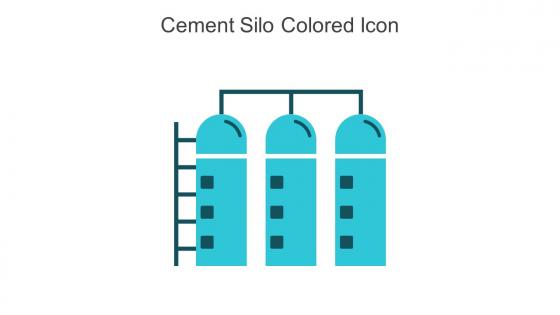 Cement Silo Colored Icon In Powerpoint Pptx Png And Editable Eps Format
