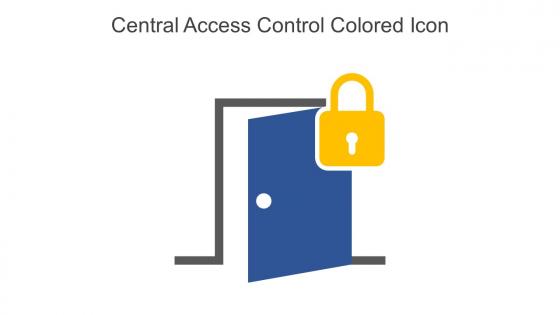 Central Access Control Colored Icon In Powerpoint Pptx Png And Editable Eps Format