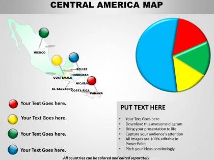 Central america map layout 1114