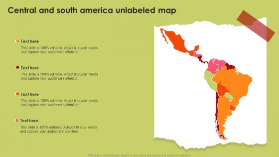 Central And South America Unlabeled Map