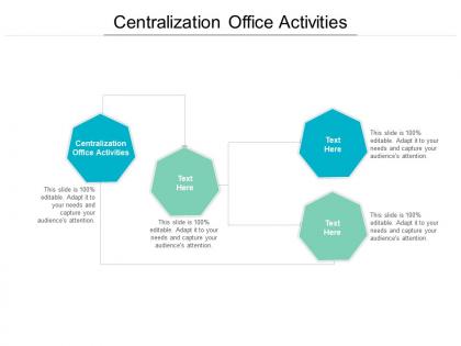 Centralization office activities ppt powerpoint presentation show topics cpb