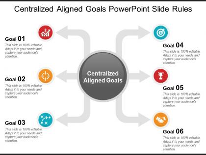 Centralized aligned goals powerpoint slide rules