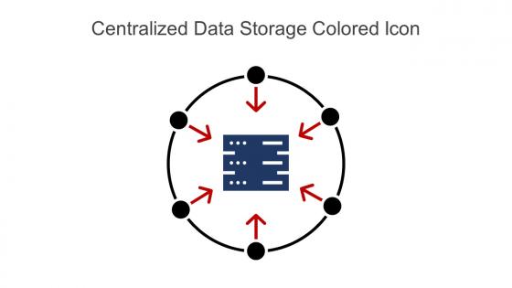 Centralized Data Storage Colored Icon In Powerpoint Pptx Png And Editable Eps Format