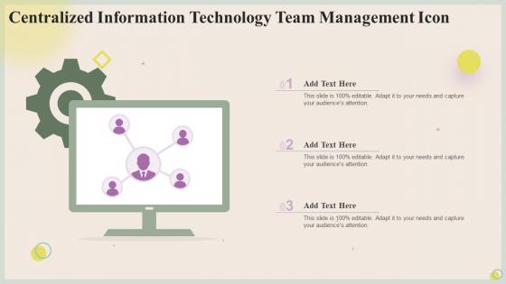 Centralized Information Technology Team Management Icon