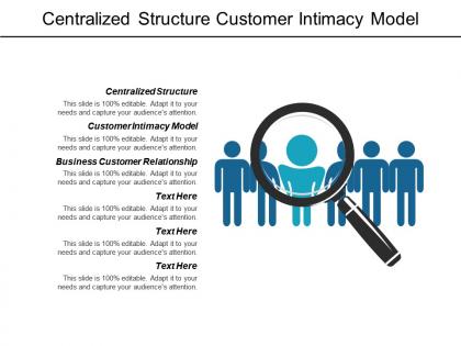 Centralized structure customer intimacy model business customer relationship cpb