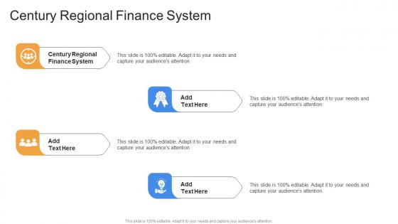 Century Regional Finance System In Powerpoint And Google Slides Cpb