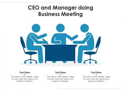 Ceo and manager doing business meeting