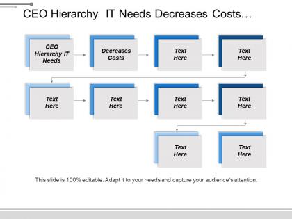 Ceo hierarchy it needs decreases costs increases revenue