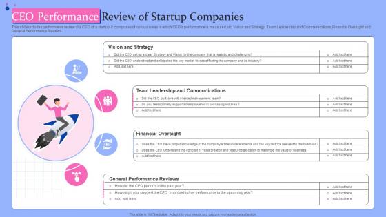CEO Performance Review Of Startup Companies