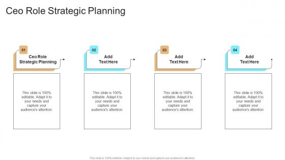 Ceo Role Strategic Planning In Powerpoint And Google Slides Cpb