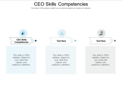 Ceo skills competencies ppt powerpoint presentation infographics background images cpb