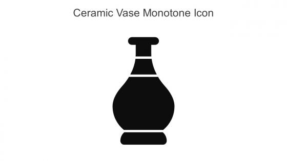 Ceramic Vase Monotone Icon In Powerpoint Pptx Png And Editable Eps Format