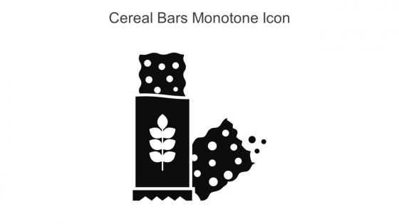 Cereal Bars Monotone Icon In Powerpoint Pptx Png And Editable Eps Format