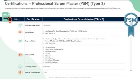 Certifications professional scrum master psm average scrum certificate training in organization