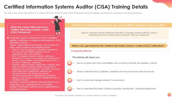 Certified information systems auditor cisa training details it certification collections