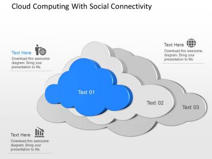Cg cloud computing with social connectivity powerpoint template