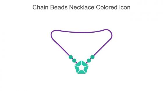Chain Beads Necklace Colored Icon In Powerpoint Pptx Png And Editable Eps Format