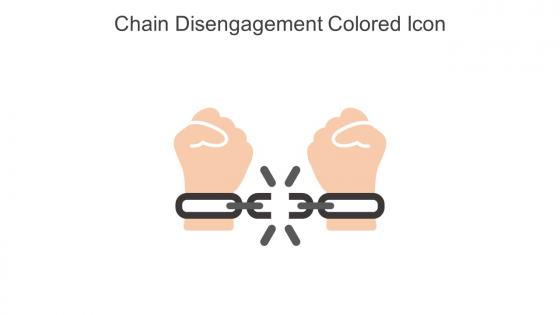 Chain Disengagement Colored Icon In Powerpoint Pptx Png And Editable Eps Format