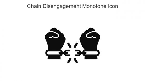 Chain Disengagement Monotone Icon In Powerpoint Pptx Png And Editable Eps Format
