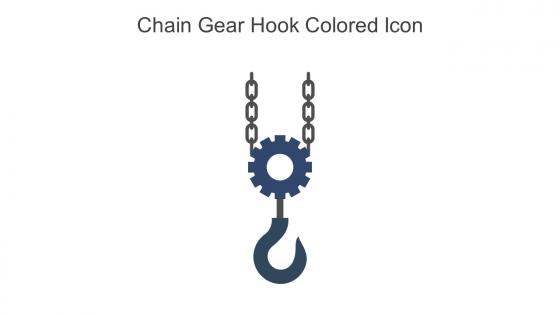 Chain Gear Hook Colored Icon In Powerpoint Pptx Png And Editable Eps Format