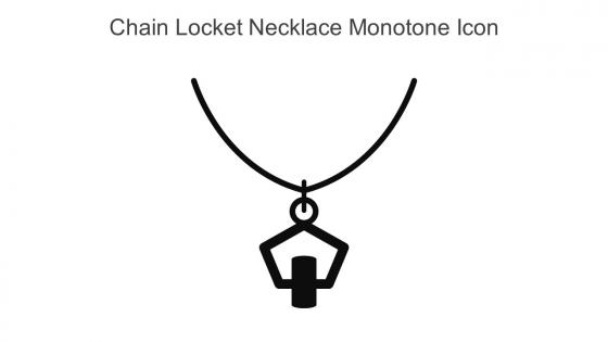 Chain Locket Necklace Monotone Icon In Powerpoint Pptx Png And Editable Eps Format