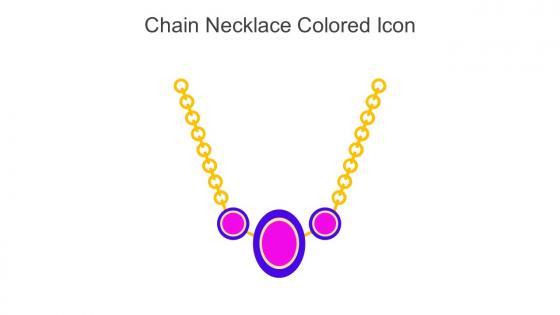 Chain Necklace Colored Icon In Powerpoint Pptx Png And Editable Eps Format