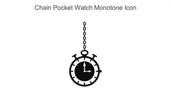 Chain Pocket Watch Monotone Icon In Powerpoint Pptx Png And Editable Eps Format