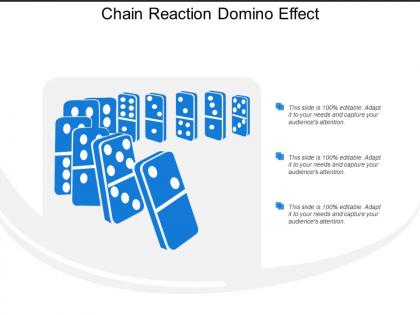 Chain reaction domino effect